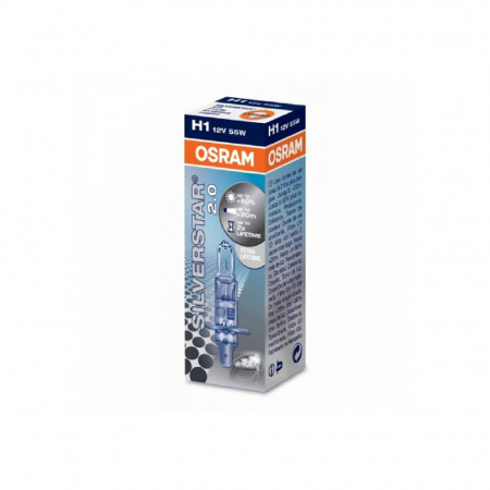 Автолампа H1-55W -12V P14.5s +60% SILVERSTAR 2.0 OSRAM 64150SV2