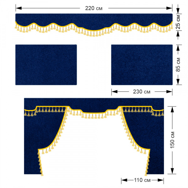 Комплект автоштор для MAN TGA