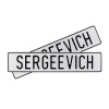 Автомобильный сувенирный номер SERGEEVICH