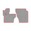 120-Коврики ворсовые JAC N200 -(АВ Водитель и пассажир) (UPP-6 (Серый) кант Красный)
