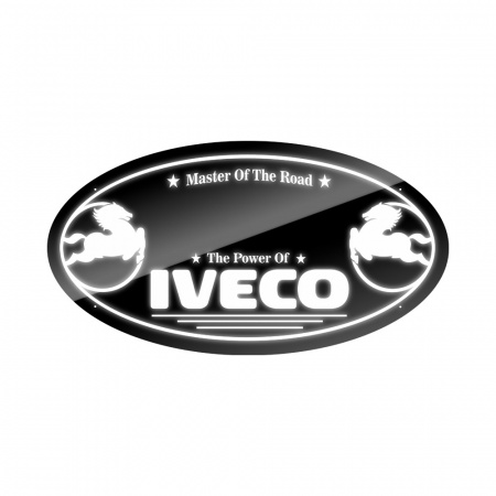 Панель на спальник 75*40 Овал (24v) (IVECO белый)