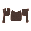 07-Коврики ворсовые VOLVO FH-13 до 2014г.в -(ABTC 3 коврика. АТ) (UPP-8 (Коричневый) кант Коричневый)