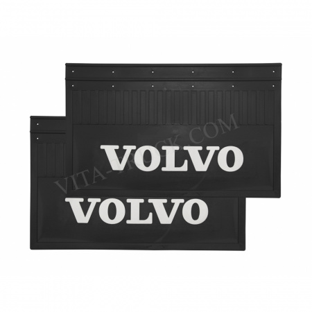 Брызговики Черные Люкс 56*36 VOLVO (Надпись Белая)