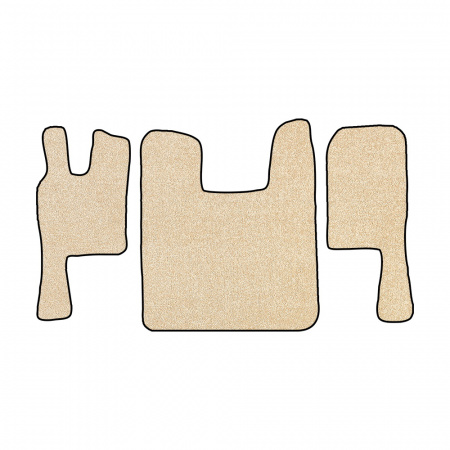 67-Коврики ворсовые SCANIA 124 (после 2010г) -(ABTC 3 коврика. АТ) (UPP-8 (Бежевый) кант Черный)