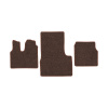 37-Коврики ворсовые MAN TGS -(АВС 3 коврика. МТ) (UPP-8 (Коричневый) кант Коричневый)