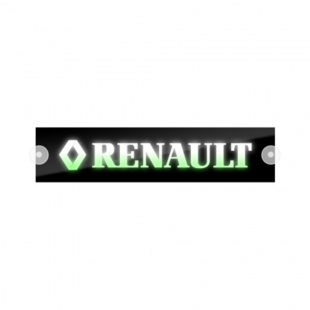 Табличка светодиодная 10*50 Лобовое (12v) (RENAULT цветная)