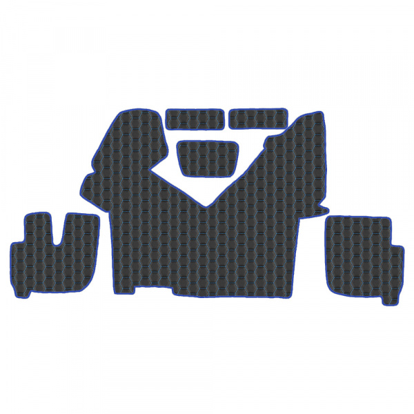 7.2 Коврики стёганные IVECO STRALIS от 2003г.в. (АТ широкая кабина)