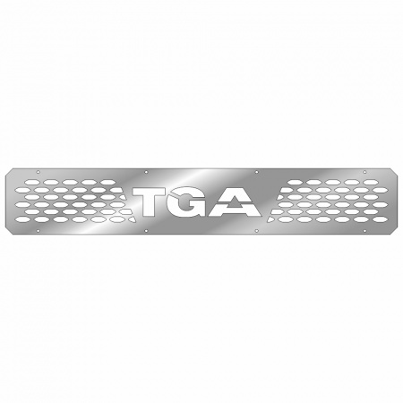 Накладки из нержавеющей стали на бампер MAN TGA (узк. кабина, от 2008г.в.) NKN-91