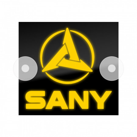 Табличка светодиодная 14x15 (желтая) на лобовое стекло (12v) (SANY)