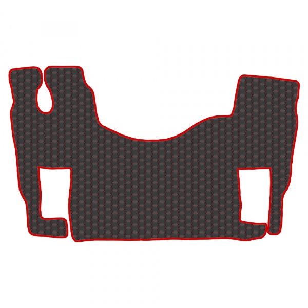 5.2 Коврики стёганные MERCEDES ACTROS MP-III, MP-II от 2004 (ровный пол, пассажирское сиденье пневмо