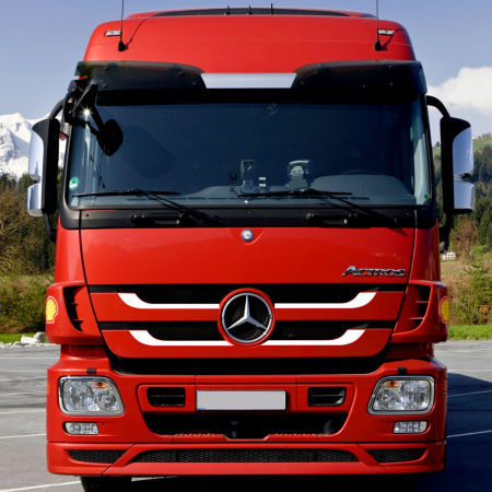 Накладки из нержавеющей стали на капот Mercedes MP3 NKN-137