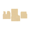 37-Коврики ворсовые MAN TGS -(АВС 3 коврика. МТ) (UPP-6 (Бежевый) кант Бежевый)