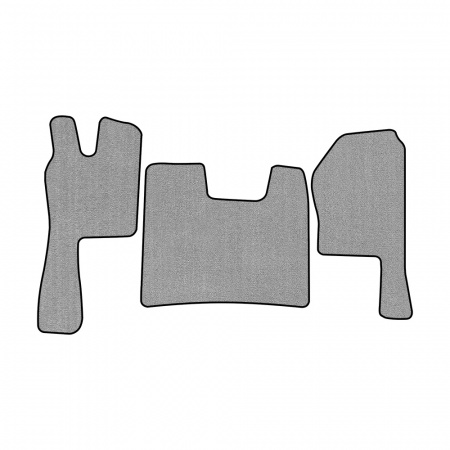 21-Коврики ворсовые SCANIA R  -(ABTC 3 коврика. АТ) (UPP-6 (Серый) кант Черный)