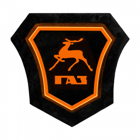 Панель на спальник 400*400 GAZELLE (замша) - (12v) (Подсветка оранжевая)