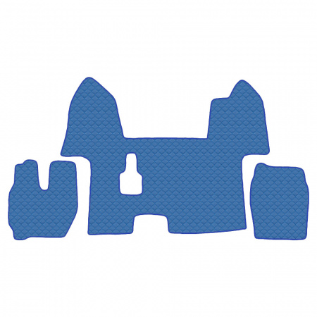 7.6 Коврики стёганные IVECO STRALIS 2010-2016г (узкая кабина )  (Классик Синий)
