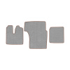 31-Коврики ворсовые MAN TGA XXL -(АВС 3 коврика. МТ) (UPP-6 (Серый) кант Коричневый)