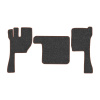 11-Коврики ворсовые VOLVO FH до 2009г -(ABTC 3 коврика. АТ) (UPP-8 (Графит) кант Коричневый)