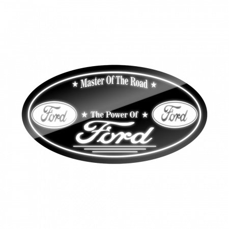 Панель на спальник 75*40 Овал (24v) (FORD белый)