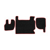 03-Коврики ворсовые RENAULT PREMIUM до 2005 -(АВС 3 коврика. МТ) (UPP-8 (Черный) кант Красный)