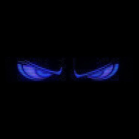 LED светодиодный гибкий экран "Глаза" 120х595мм