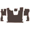 3.9 Коврики стёганные SCANIA R  (пневмо сидение, с туннелем (шахтой))  (Классик Коричневый)