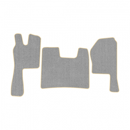 21-Коврики ворсовые SCANIA R  -(ABTC 3 коврика. АТ) (UPP-6 (Серый) кант Бежевый)