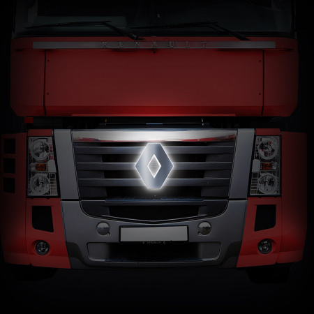 Светодиодная эмблема-логотип для грузовиков RENAULT MAGNUM (305х230мм)