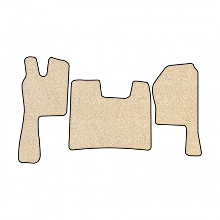 21-Коврики ворсовые SCANIA R  -(ABTC 3 коврика. АТ) (UPP-8 (Бежевый) кант Черный)