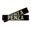 Автомобильный сувенирный номер PENZA (золото)