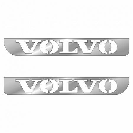 118 Накладки нержавеющая сталь на решетку радиатора (надпись) VOLVO FH 4