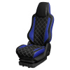 108 Чехлы Люкс FORD CARGO  (1 ремень) 2 выс.сид. (ПремиумСиний+ПремиумЧерный)
