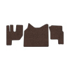 74-Коврики ворсовые RENAULT серия. Т 2014 г. -(ABTC 3 коврика. АТ) (UPP-8 (Коричневый) кант Серый)