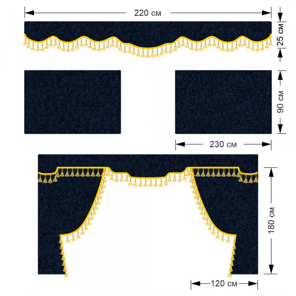 Комплект автоштор SCANIA 5 ser.P