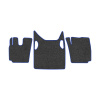 91-Коврики ворсовые SCANIA G 2019г > -(ABTC 3 коврика. АТ) (UPP-8 (Графит) кант Синий)