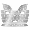 Накладки из нержавеющей стали "Перфорация" на капот Scania 6 серии G NKN-140