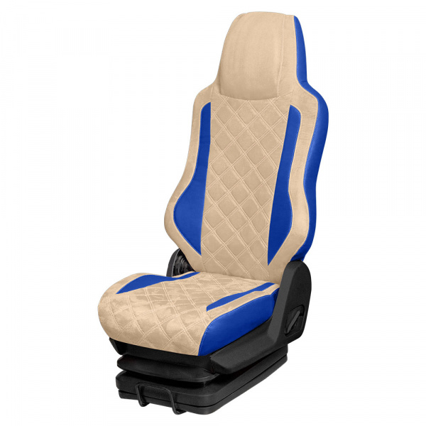 114 Чехлы Люкс RENAULT серия T/K/C от 2013 (2 ремня) 2 выс.сид. без рычагов откидывания спинки