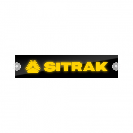 Табличка светодиодная 10x50 (желтая) на лобовое стекло (24v) (SITRAK)