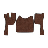 07-Коврики ворсовые VOLVO FH-13 до 2014г.в -(ABTC 3 коврика. АТ) (Фортуна (Коричневый) кант Черный)