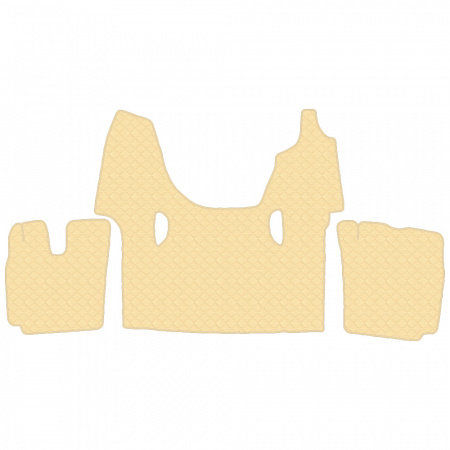 3.13 Коврики стёганные Scania 6 ser. G  (AT/MT)  (Классик Бежевый)