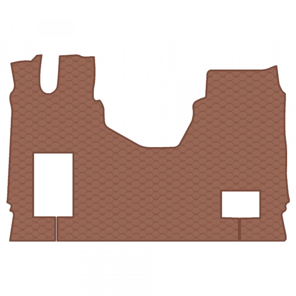 5.17 Коврики стёганные MERCEDES ACTROS L от 2022 (АТ, ровный пол,1 пневм.,1 табуретка) 