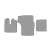 31-Коврики ворсовые MAN TGA XXL -(АВС 3 коврика. МТ) (UPP-6 (Серый) кант Серый)