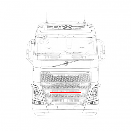 Планка-фародержатель (без габаритов) VOLVO FH-16 VT-202.0.0