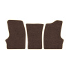 55-Коврики ворсовые ГАЗЕЛЬ -(АВС 3 коврика. МТ) (UPP-8 (Коричневый) кант Бежевый)