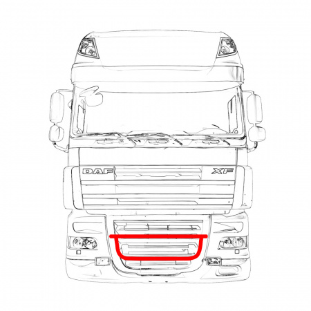 Кенгурятник 2-х составной для DAF 105 D004