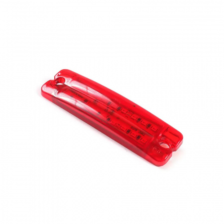 Фонарь габаритный красный (18LED, 12/24V, L=100мм) 23993