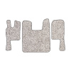 67-Коврики ворсовые SCANIA 124 (после 2010г) -(ABTC 3 коврика. АТ) (Фортуна (Серый) кант Серый)
