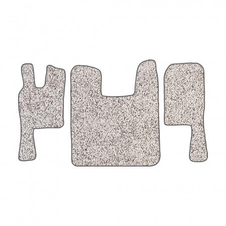 67-Коврики ворсовые SCANIA 124 (после 2010г) -(ABTC 3 коврика. АТ) (Фортуна (Серый) кант Серый)