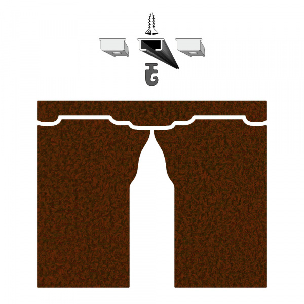 Перегородка салона со шторами GZ Комфорт Барашек