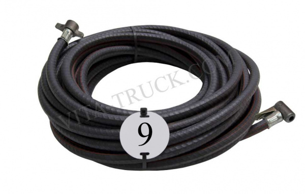 Шланг подкачки прищепка 9м -