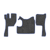 07-Коврики ворсовые VOLVO FH-13 до 2014г.в -(АВС 3 коврика. МТ) (UPP-3 (Серый) кант Синий)